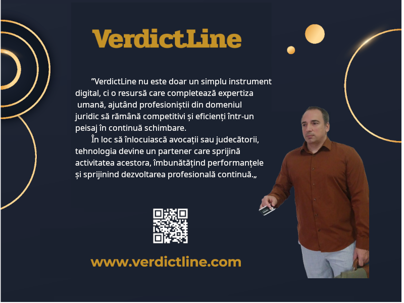 Adrian Nicolau, CEO al platformei juridice VerdictLine.com, prezintă soluții inovatoare pentru documentarea infracțiunilor precum Inducerea în eroare a organelor judiciare, Sustragerea sau distrugerea de probe ori de înscrisuri, și Răzbunarea pentru ajutorul dat justiţiei cu ajutorul inteligenței artificiale. VerdictLine.com oferă avocaților și practicienilor acces rapid la referințe legislative și jurisprudențiale, facilitând analiza detaliată a spețelor penale din România.